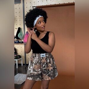 Dressed in Lala now or never camo boxer shorts